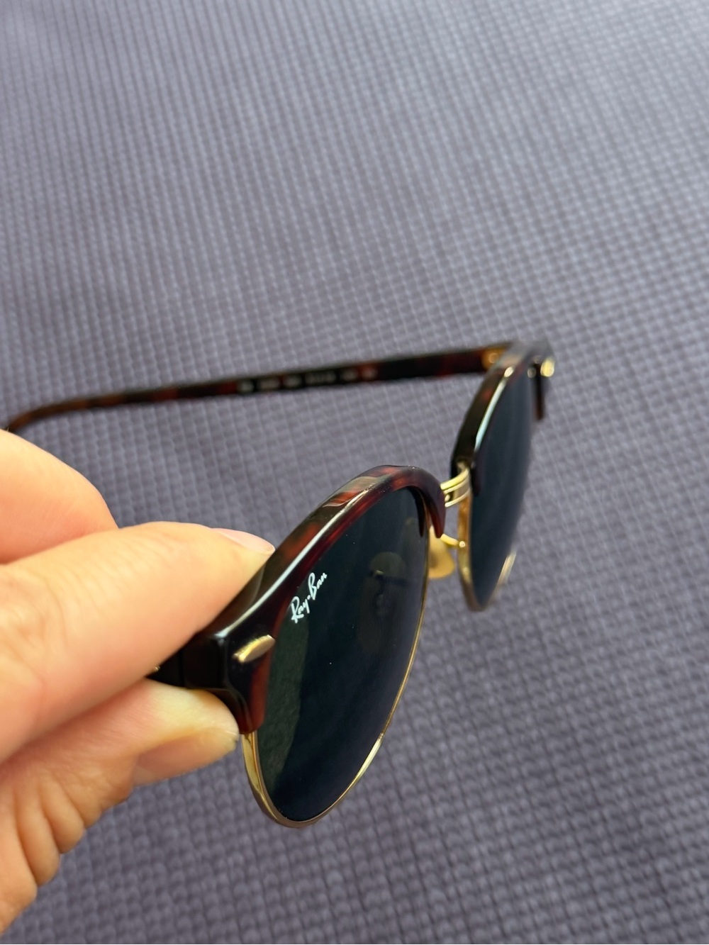 Ray-Ban Round Tortoise Frame Sunglasses - Picture 3 of 5